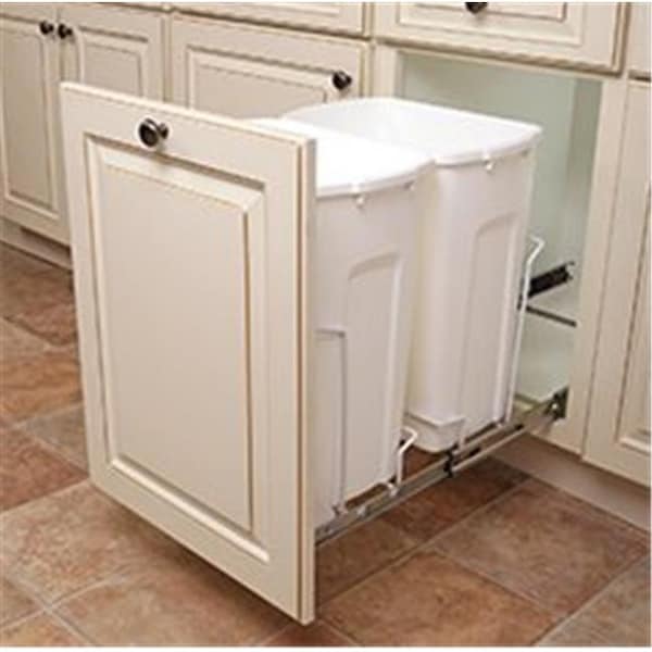 Feeney FESBM15 2 35WH 14.37 in. Wide Bin Slide Out - 2 Bin - 35 Qt FESBM15 2 35WH - main